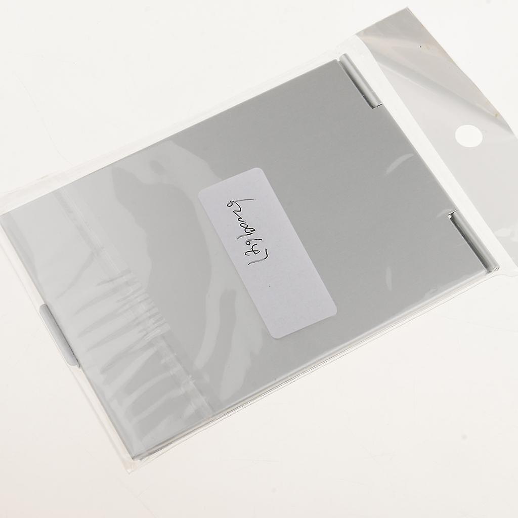 Mini Travel Portable Folding Handbag Pocket Compact Makeup Mirror Silver S