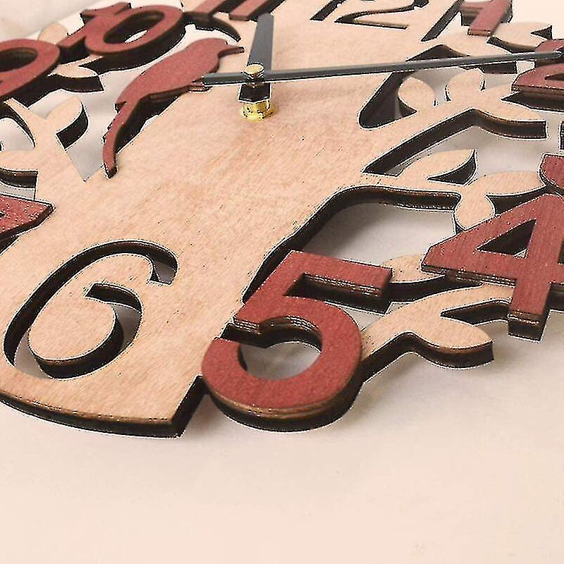 Silent Tree Shaped Wall Clock