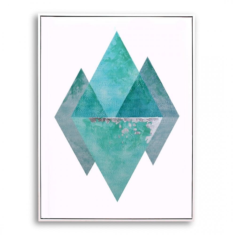The Reflections In Blue Framed Print - Framed Wall Décor