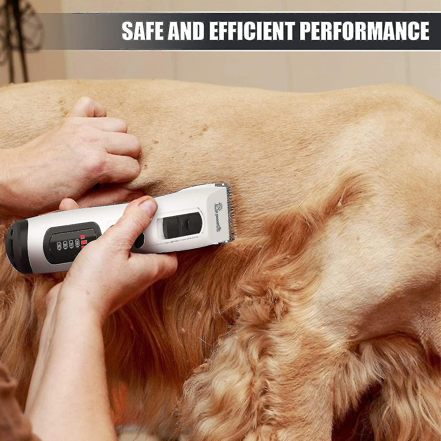 Professional Dog Clipper With Lcd Display, Thick Long Hair Dog Clipper