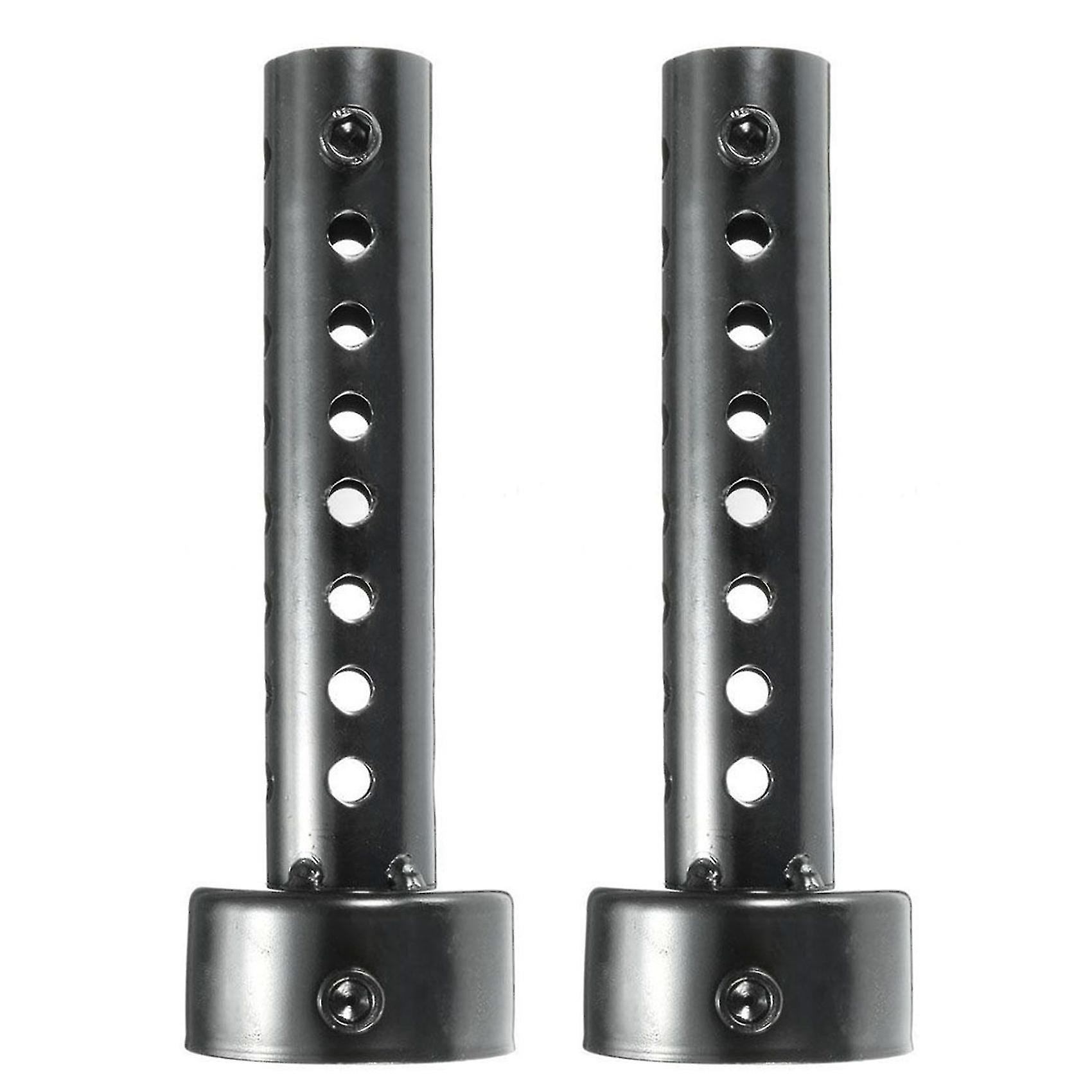 2x Universal motorsykkel eksos kan lyddemper Baffle Db Killer lyddemper 48mm svart