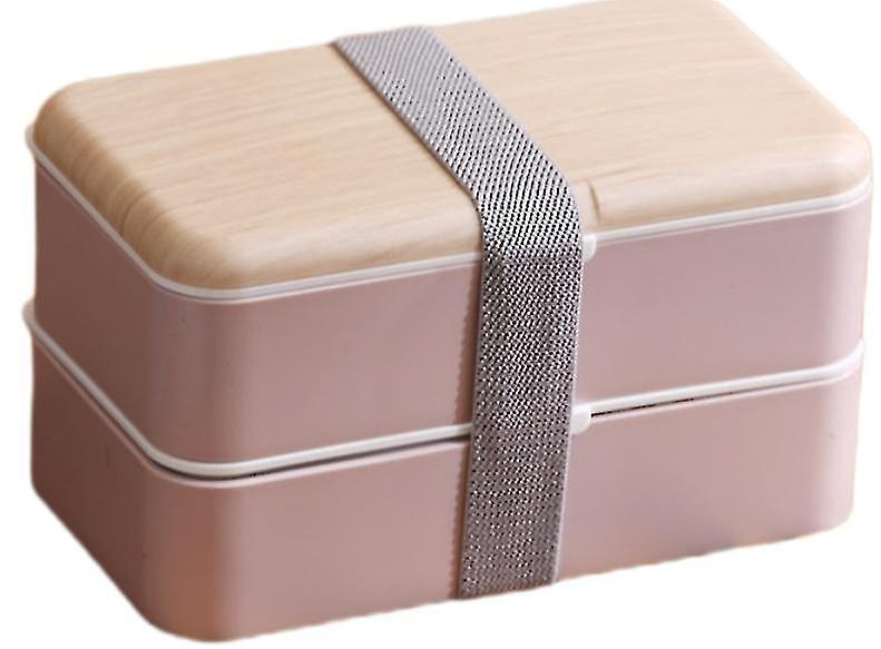 Double Layer Lunch Box Plastic Compartment Lunch Box Microwaveable Lunch Box