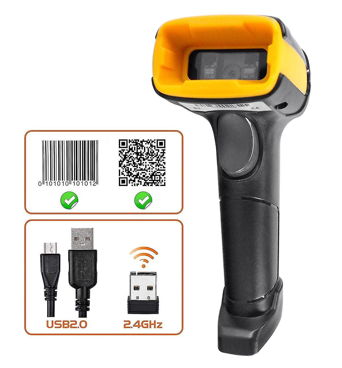 Wireless Qr Barcode Scanner High Speed Wired 2d Pdf 417 Bar Code Reader For Inventory Pos Terminal K