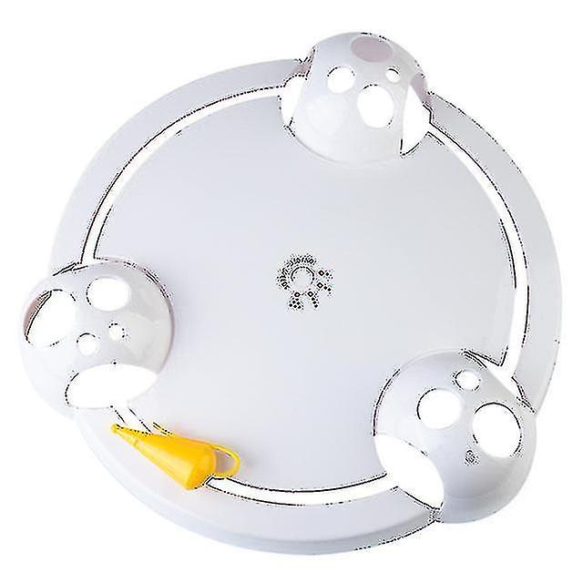 Electric Cat Toy Smart Teasing Cat Stick Crazy Game Spinning Turntable Cat Catching Mouse Donut Automatic Turntable Cat Toy