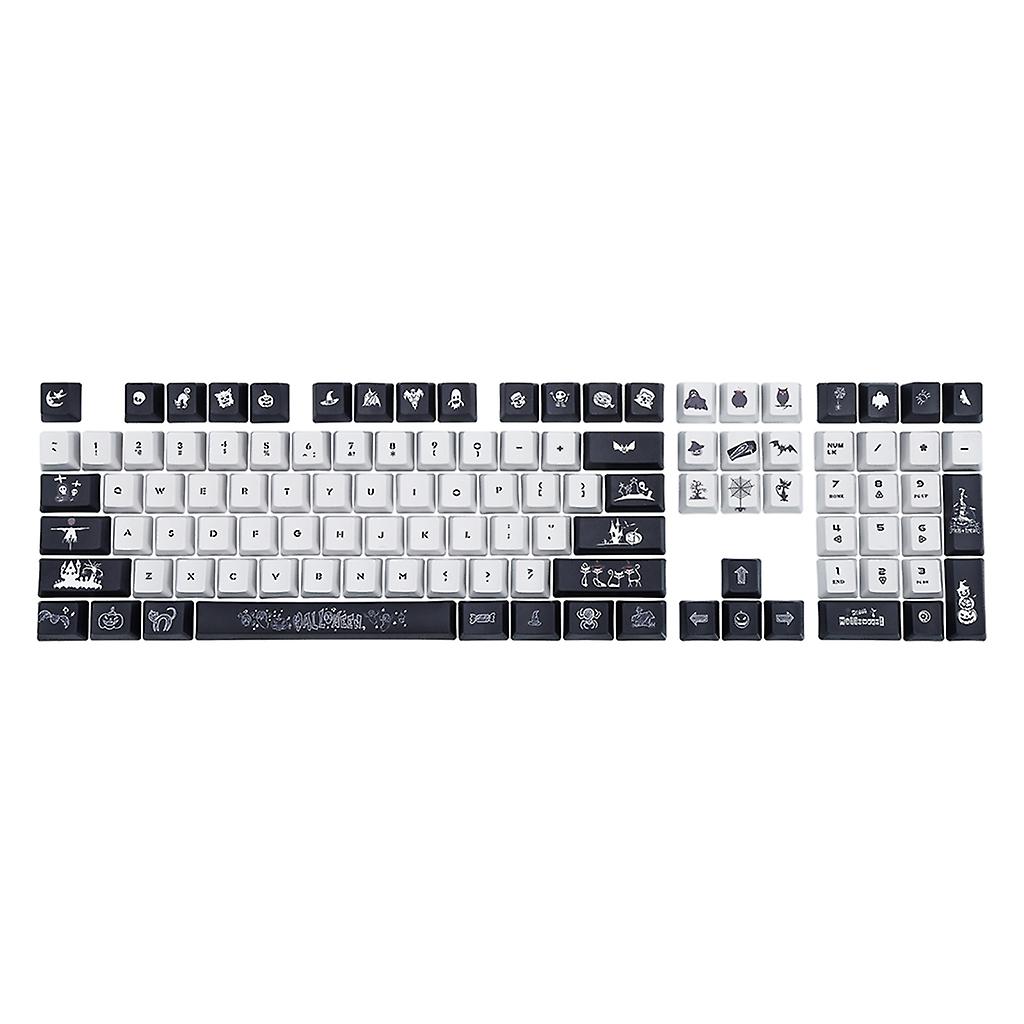 Replacement Key Cap Set 108pcs PBT Heat Sublimation for Mechanical Keyboard