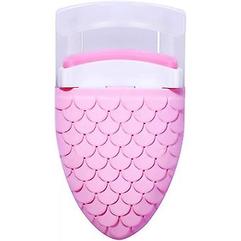 1 Pack Mini Curling Eyelash Curler Pink Plastic Eyelash Curler Portable Long Lasting Beauty Eyelash Curler Women Makeup Tools
