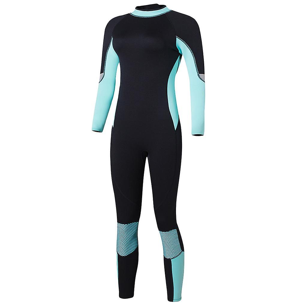 Femmes Combinaison Intégrale UPF 50+ Plongée Plongée Surf Rash Guard Bleu Royal M