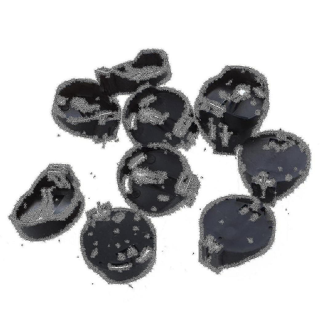 10pcs Black Round Button Battery Holder Case For Cr2032 2016 2025