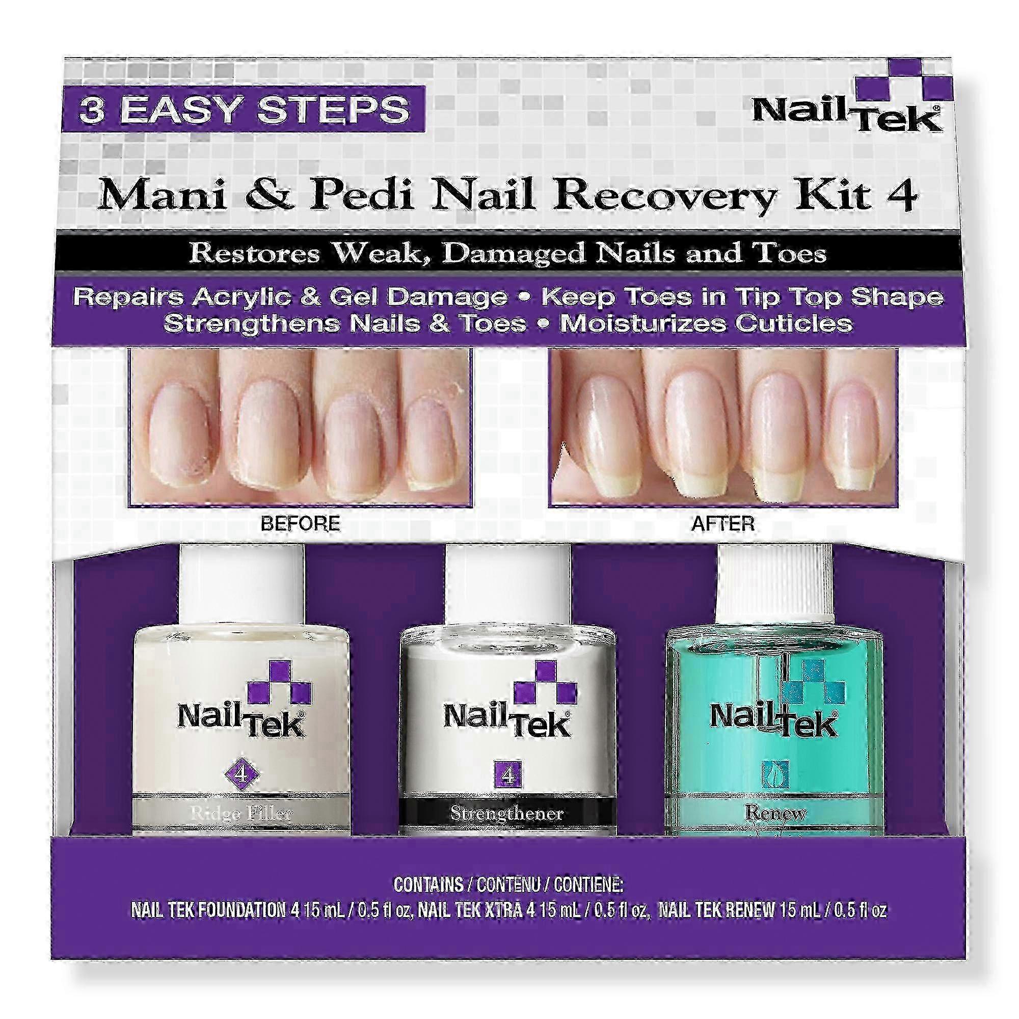 Nail Tek Mani & Pedi Nail Recovery Kit 4, 1 Ea