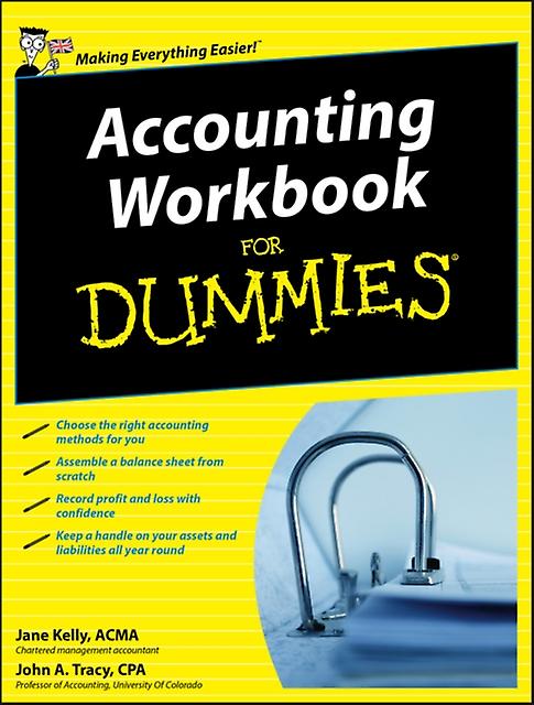 Accounting Workbook For Dummies Uk Edition by John A. University of Colorado Tracy Paperback Book