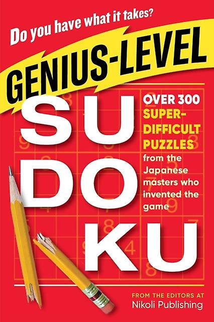 Geniuslevel Sudoku by Nikoli Publishing Paperback Book