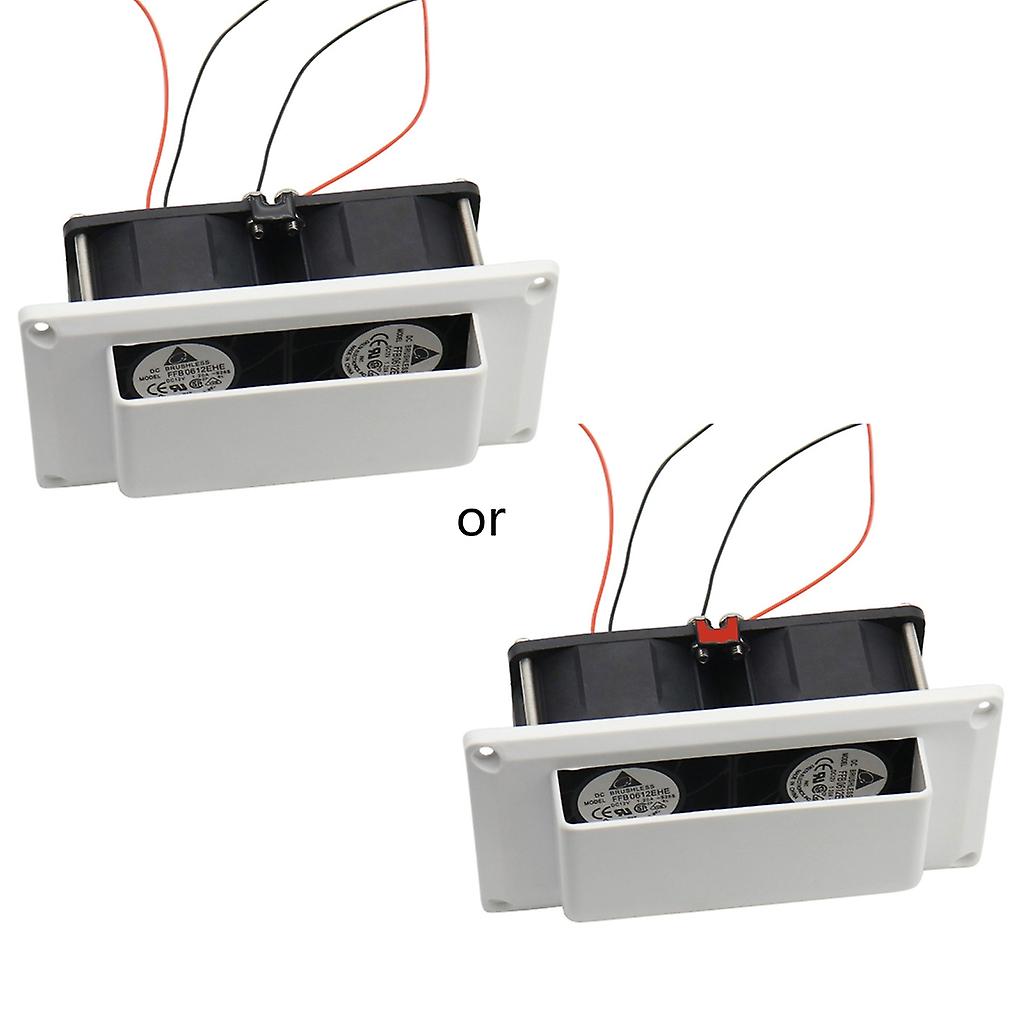 für DC 12V Dunstabzugshaube Abluftventilator für Wohnwagen Anhänger Universal RV Innenraumluft Weiß Low power