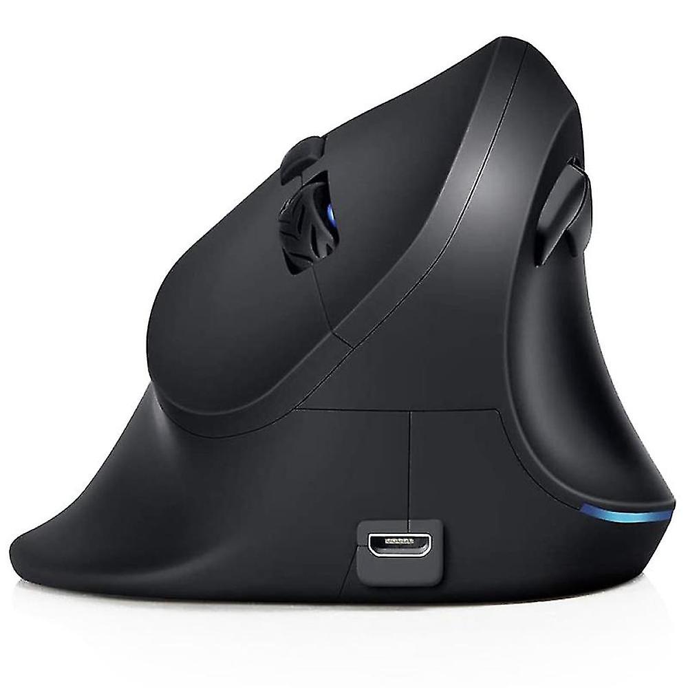 Vertical Wireless Mouse,rechargeable 2.4g Optical Silent Ergonomic Mouse,adjustable Dpi 800/1200/16