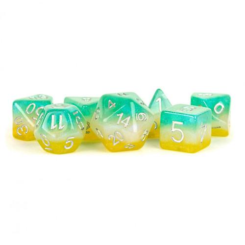 TROPICS Metallic Dice Games Layered Stardust Resin Polyhedral Dice Set 16mm