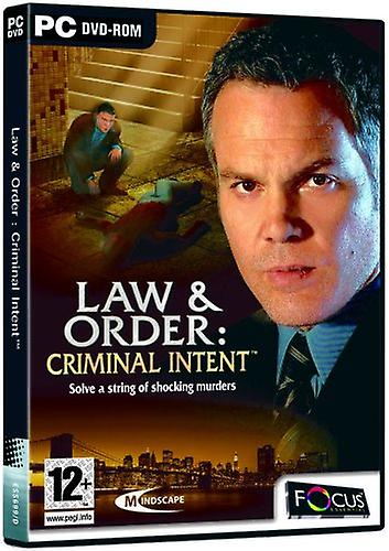 Law  Order Criminal Intent (PC) - New & Sealed