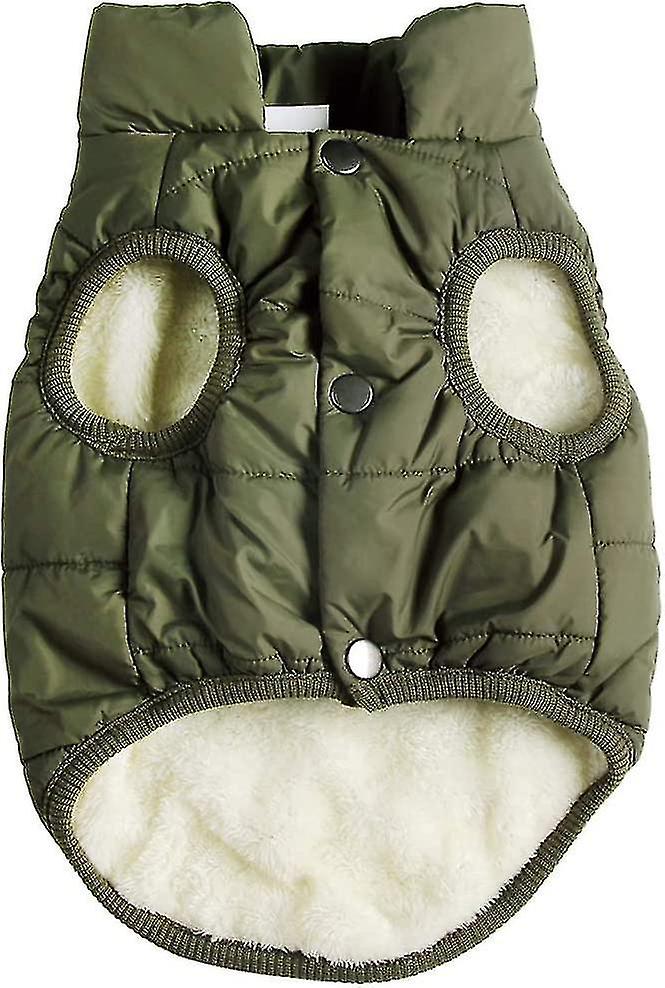 Fleece Lined Warm Dog Jacket For Puppy Winter Cold Weather,soft Windproof Small