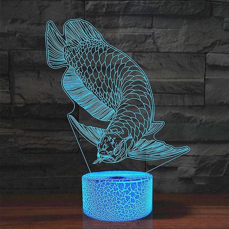 Fish Shape Table Lamp, 16 Colors Remote Control Version