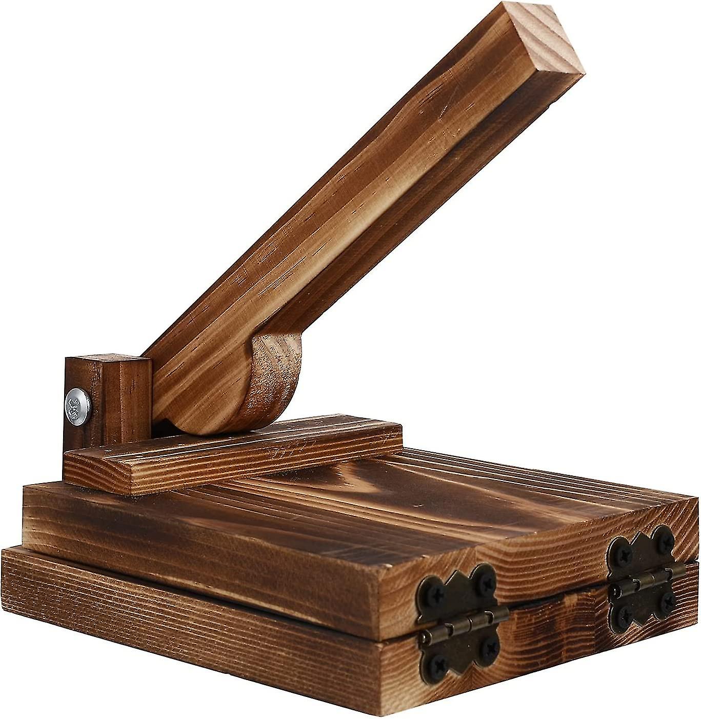 مكبس التورتيلا الخشبي ، صانع جلد الدمبلينغ كوى كوى العجين الخشبي التقليدي صانع التورتيلا سوب ستايل 2