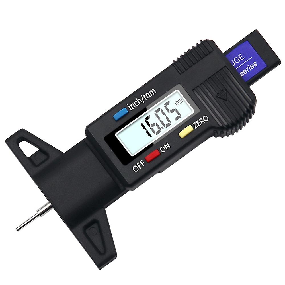 ZHOUBA 0-25mm Digital Car Tyre Tire Tread Depth Gauge Brake Pad Shoe Thickness Caliper