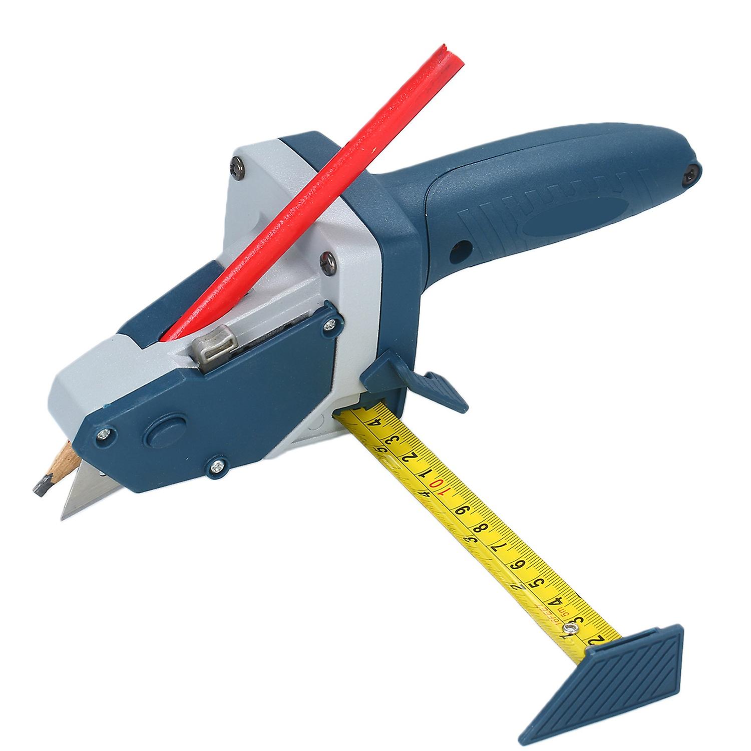 All-in-one Gypsum Board Cutting Tool with Measuring Tape and Utility Knife Mark and Cut Drywall Shin