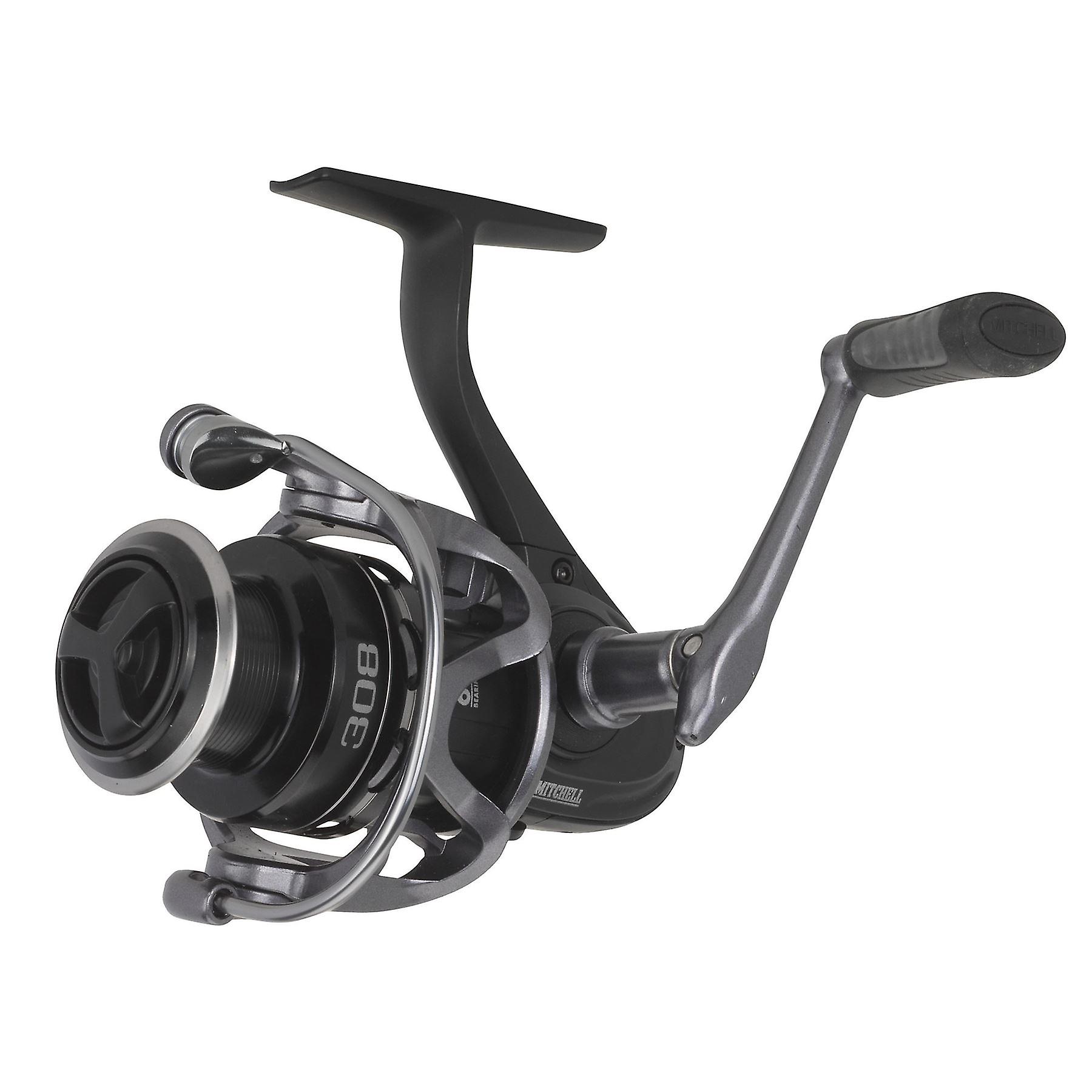 amazon mitchell fishing 300-180yd 12lbs reel 300-C Aluminum handle for strength and non flex reliability Mitchell Fishing 300-C - Carrete