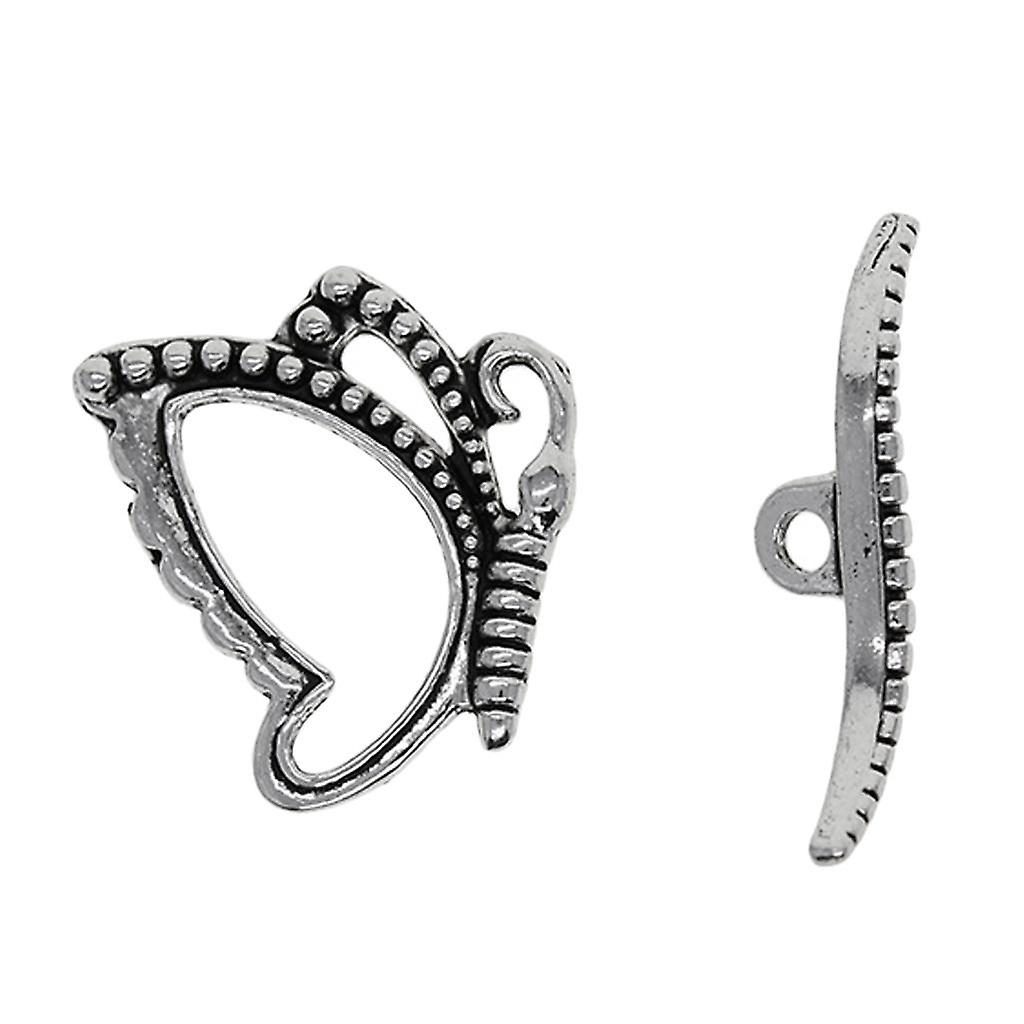 30 Sets Tibetan Silver Toggle Clasps Hooks Connectors