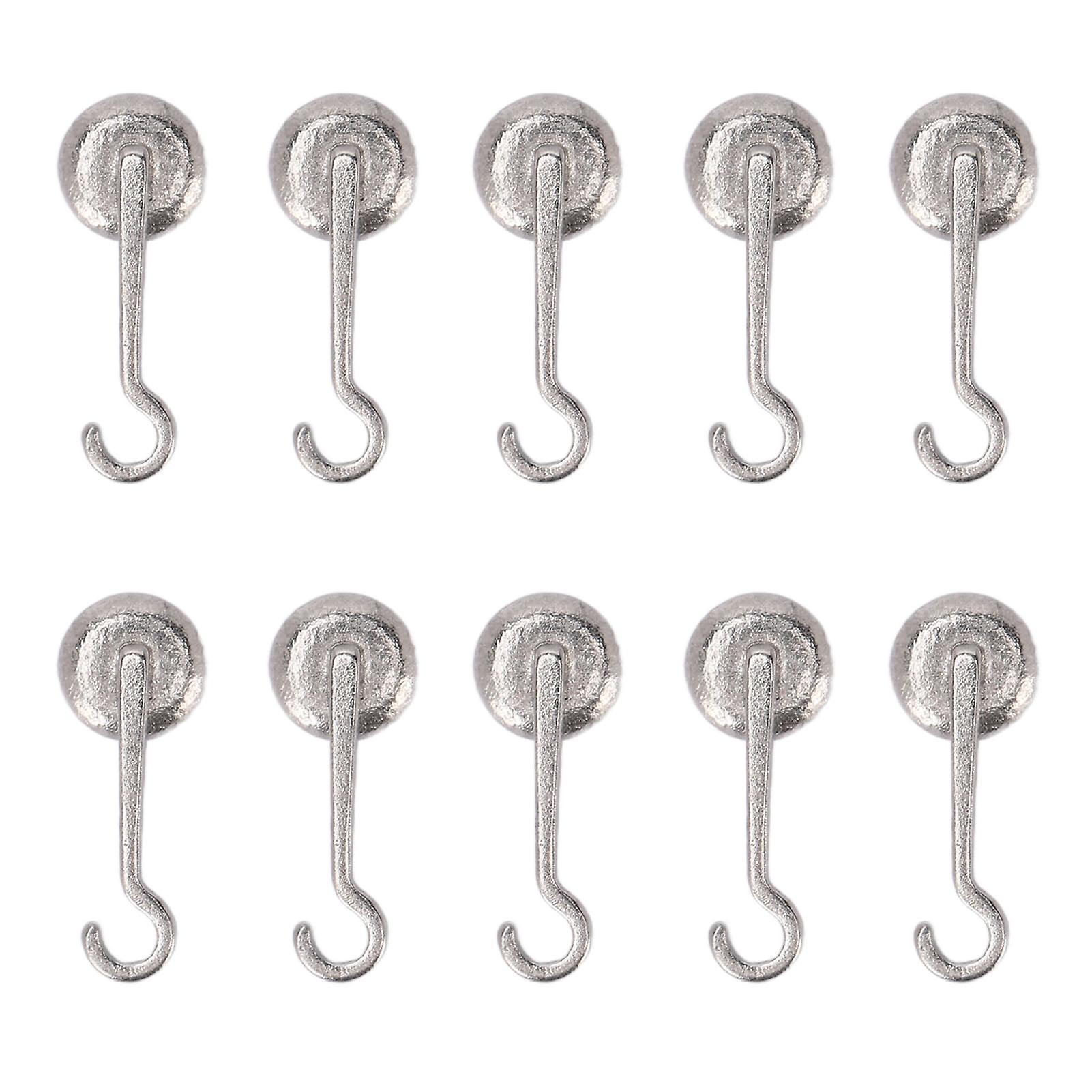 10pcs Left Lingual Buttons Traction Hooks Bonding Round Base Multi Function Dental Orthodontic Lingual Button