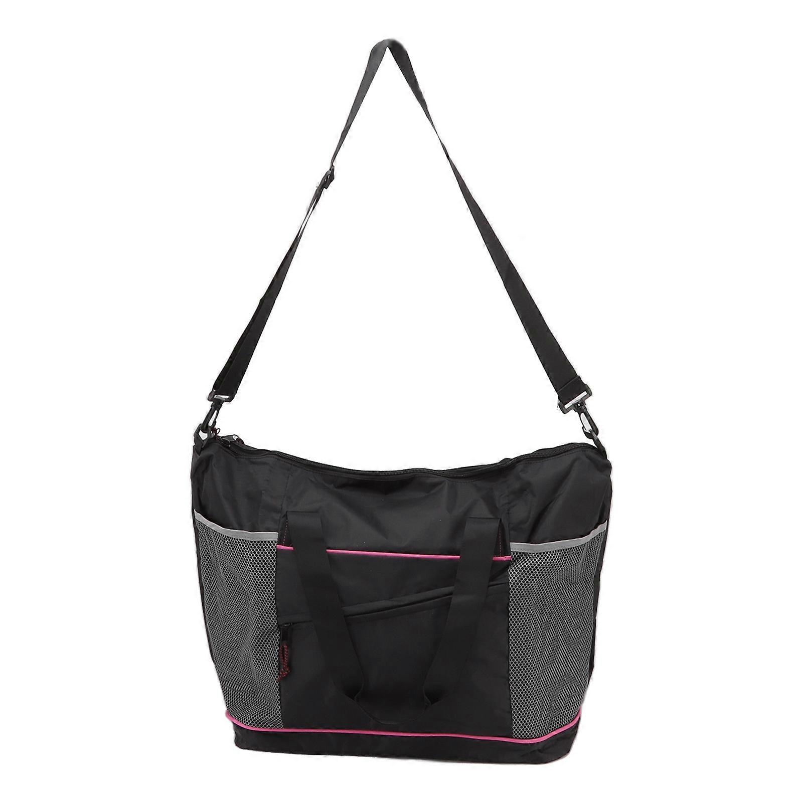 Spacious Polyester Yoga Tote with Adjustable Shoulder Strap