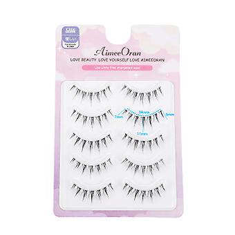Handgefertigte ultradünne gefälschte Wimpern verlängernde Wimpern Schwanz 3D-Effekt Wimpern für Frauen Augen-Nude-Make-up
