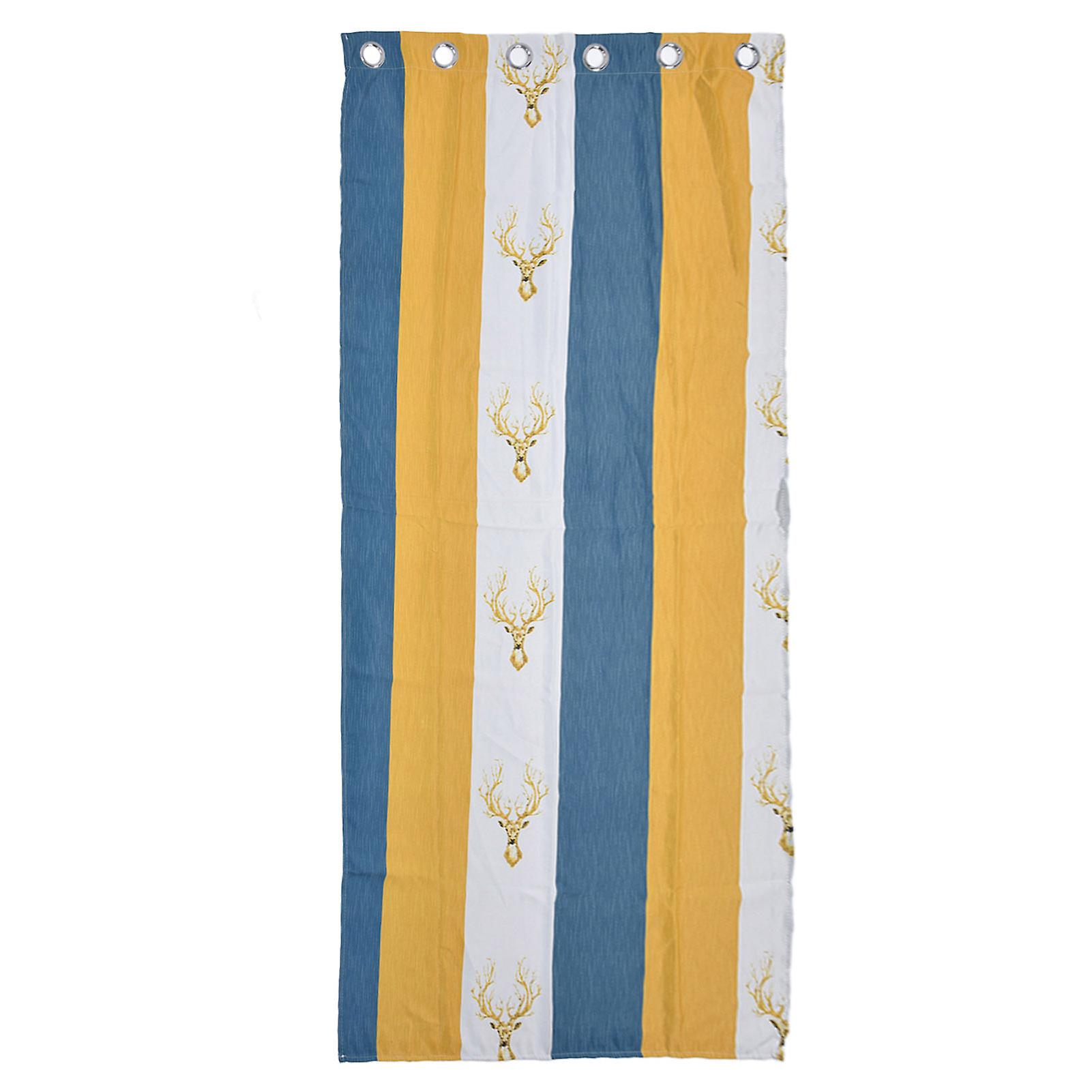 Deer Pattern Polyester Curtains for Home Decor – Soft & Light-Filtering