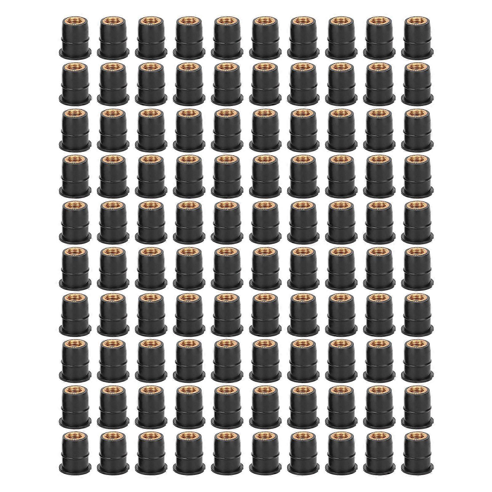 Rubber well nuts M6x0.8mm for motorcycle windscreen modification