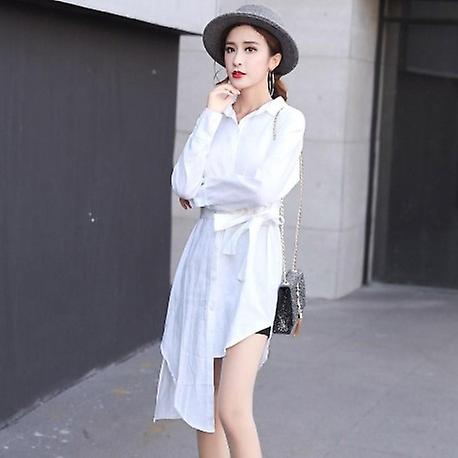 Comfortable Turn-down Collar Dress