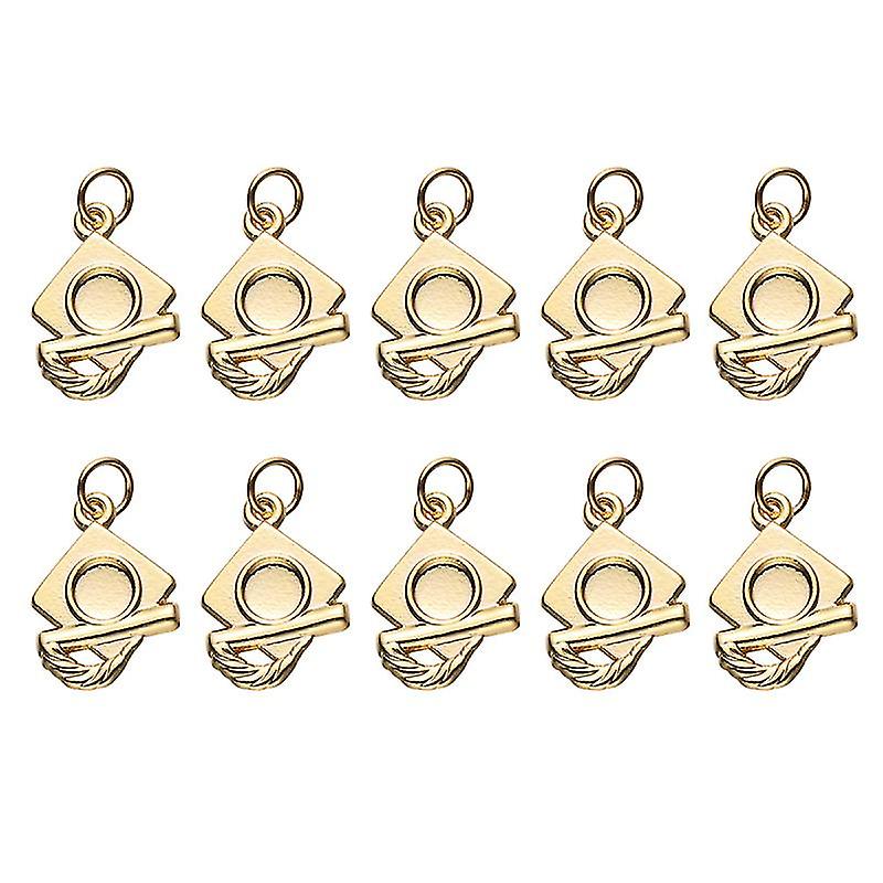 20pcs Graduation Hat Pendant Charm