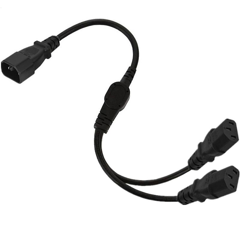 0.5m IEC320-C14 to C13 Splitter Adapter Cord Power Supply Converter Cable Line
