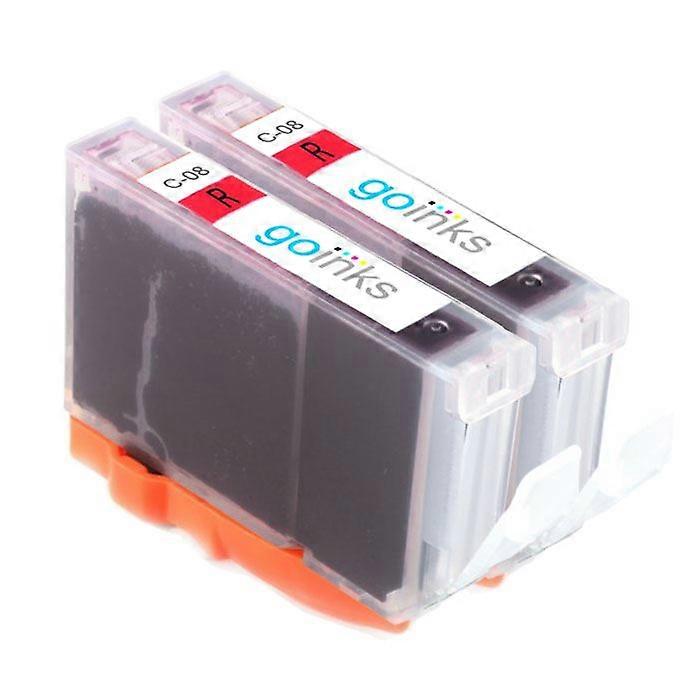 Go Inks Compatible CLI-8R Ink Cartridge Black, 2 Pack for Canon Pixma Printers
