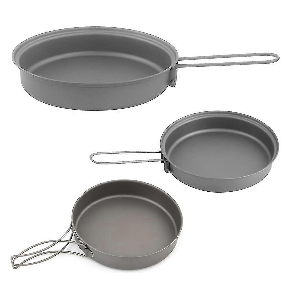 TOAKS Lightweight Titanium Frying Pan with Foldable Handle - Outdoor Camping