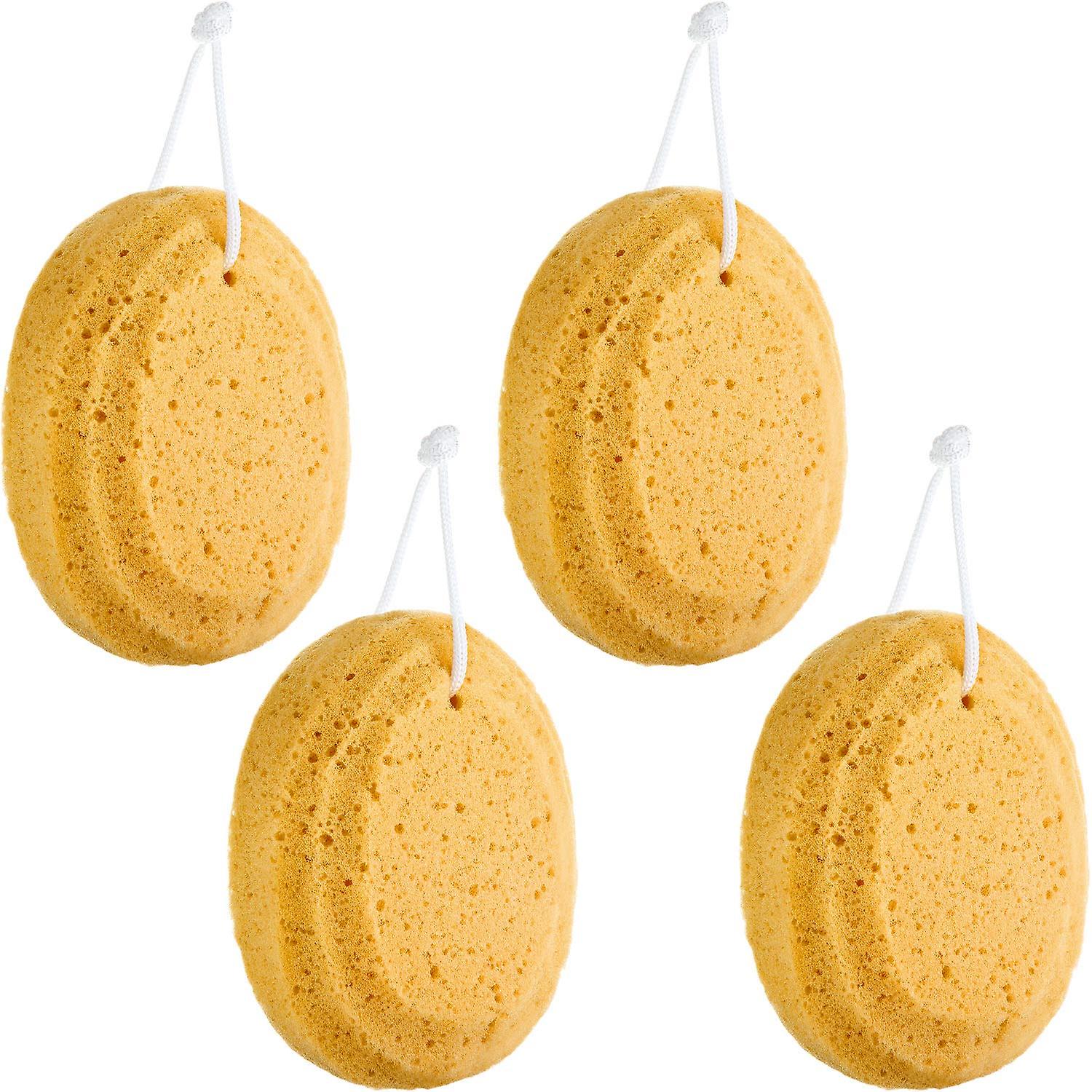 4 Soft Shower Sponges Exfoliating Shower Foam Exfoliating Body Sponge Soothing Sponge for Bath Items