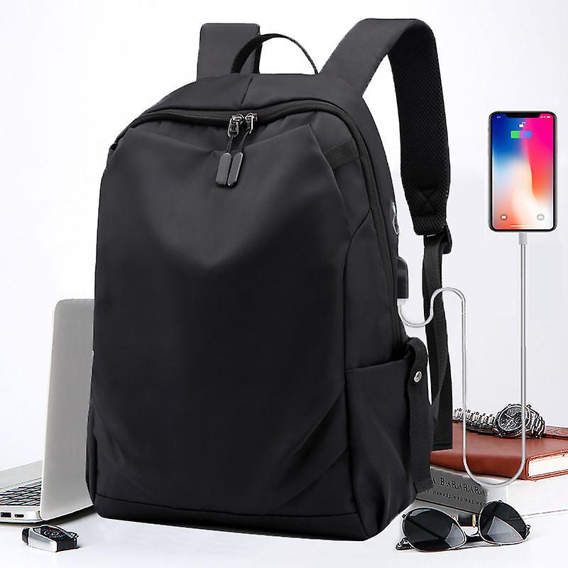 School Student Backpack College Bookbag Travel Bag Large Capacity Computer Black Multi-function