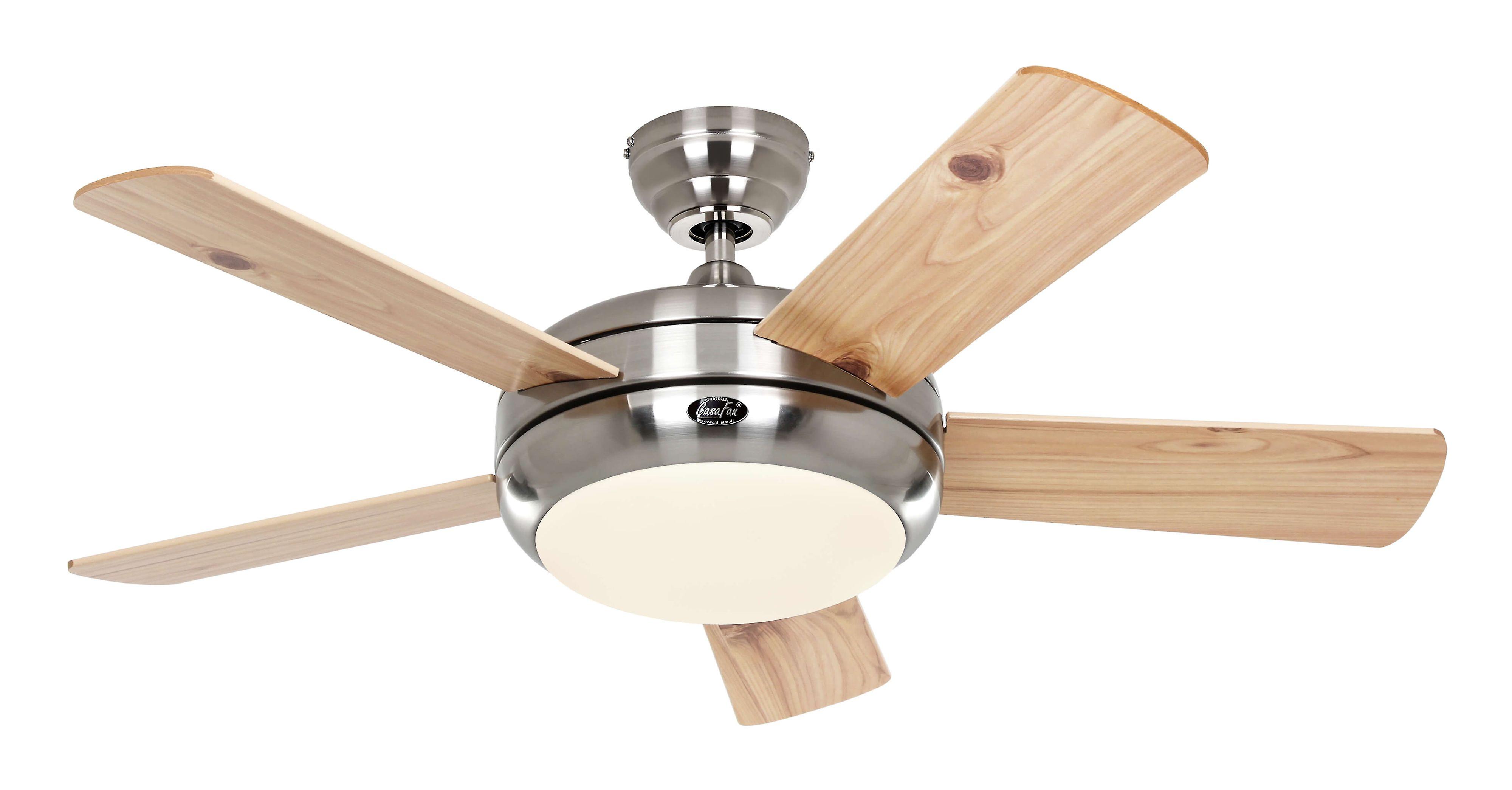 Ceiling fan Titanium Chrome 105cm / 42" Beech / Pine