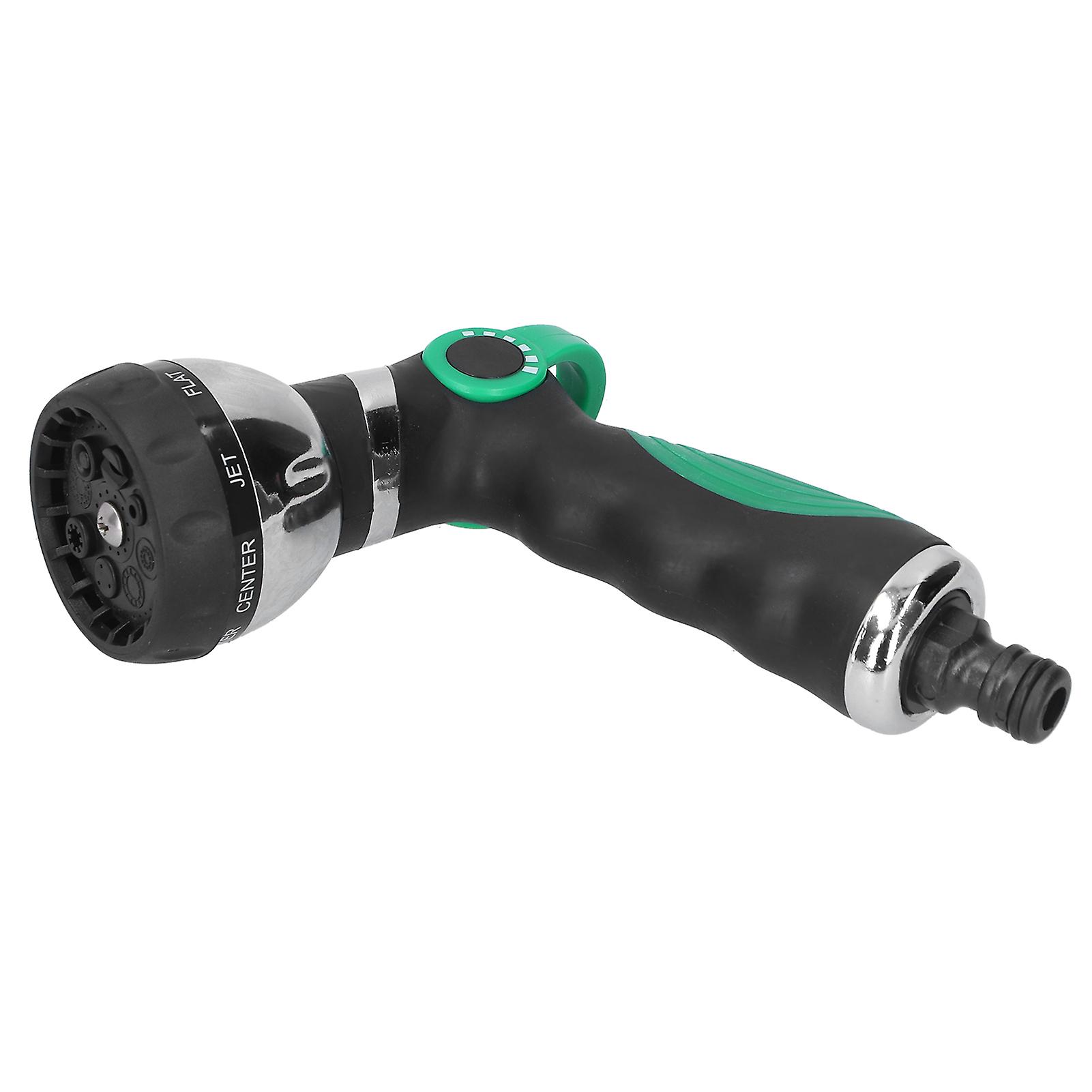 Garden Hose Spray Nozzle AntiSlip 8 Adjustable Patterns Water Sprayer Quick Connector Set(G3/4 )