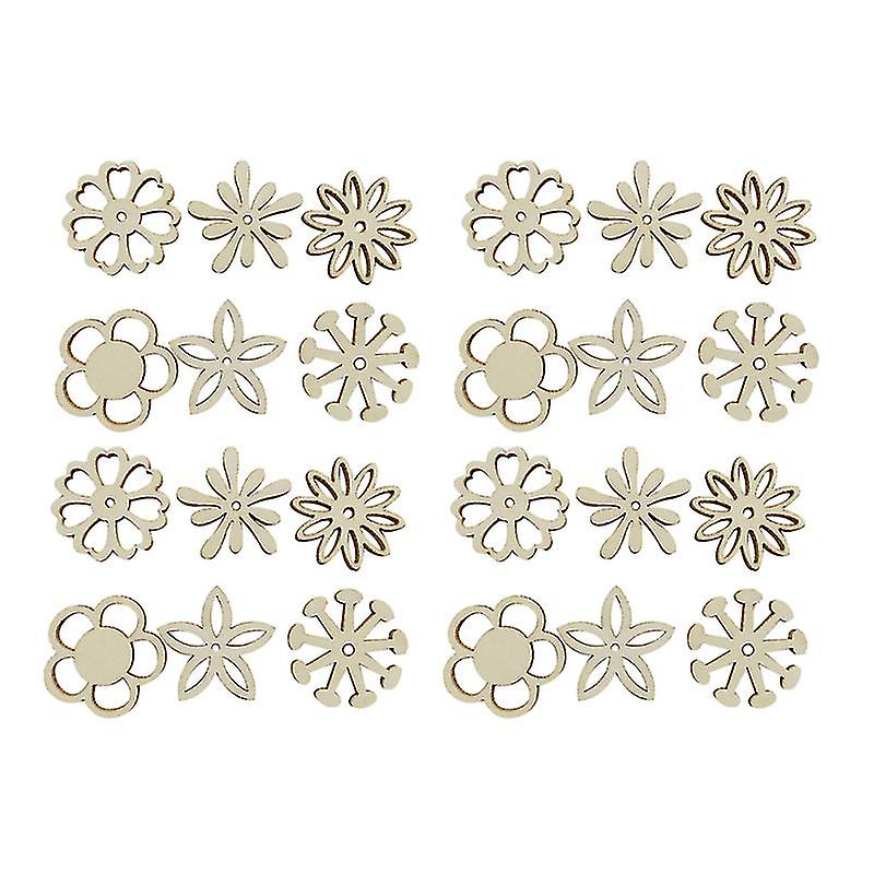 200pcs Wooden Cutouts