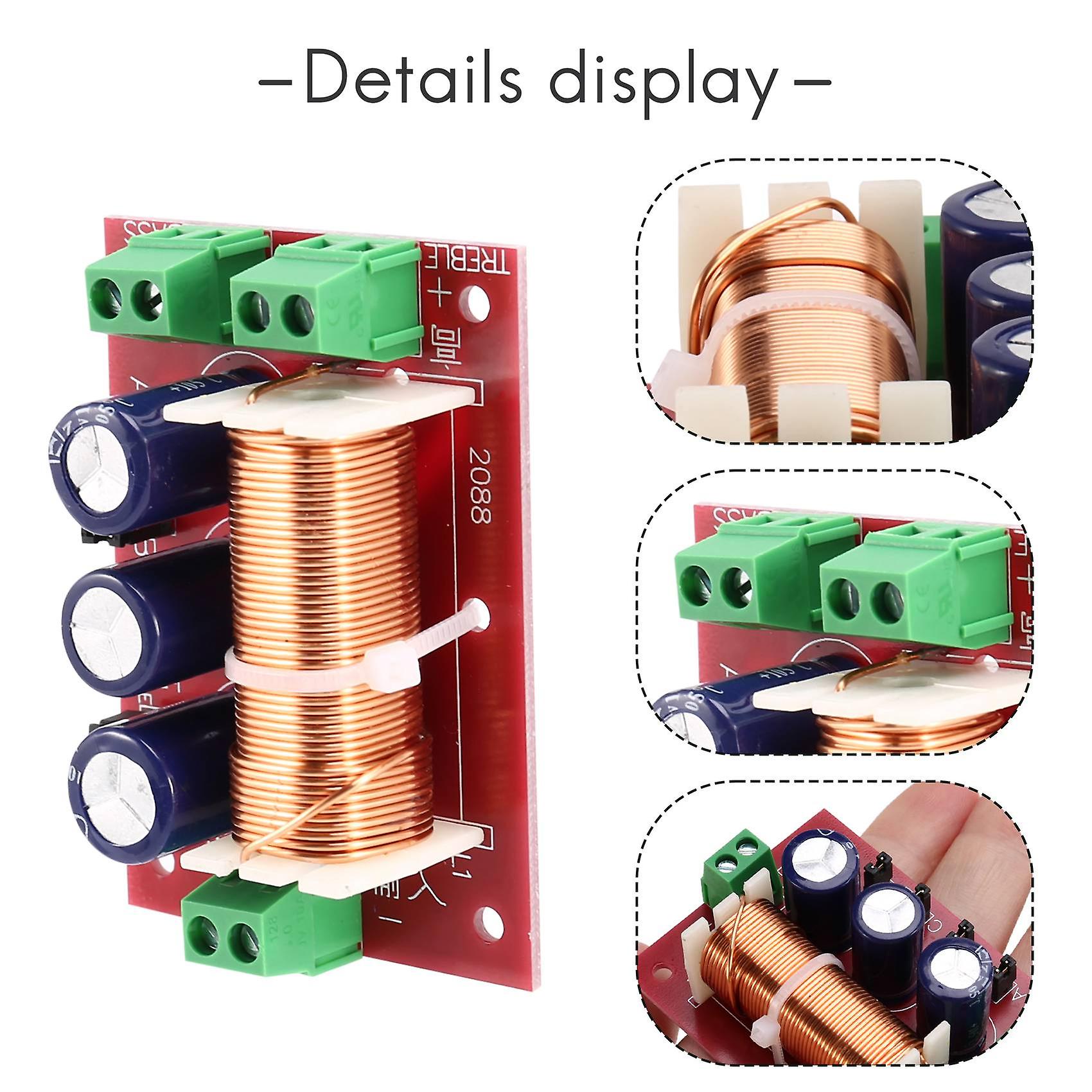 Woofer 20cm Crossover Audio 150W 2PZ - Filtro Divisore Frequenza Per Altoparlanti Subwoofer, Midrange E Tweeter Crossover 3 Vie - Foto 6