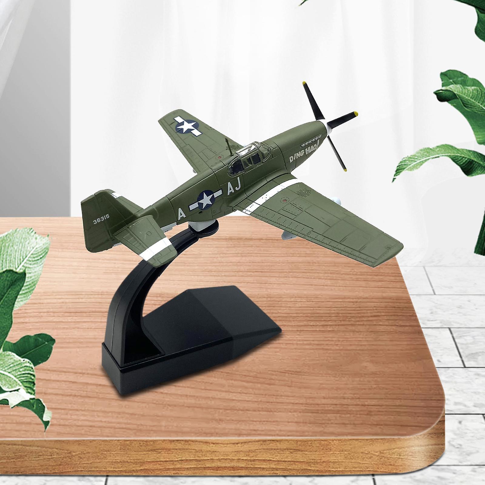 Alloy 1/72 P51B Diecast Model Miniature Toys for Bookshelf