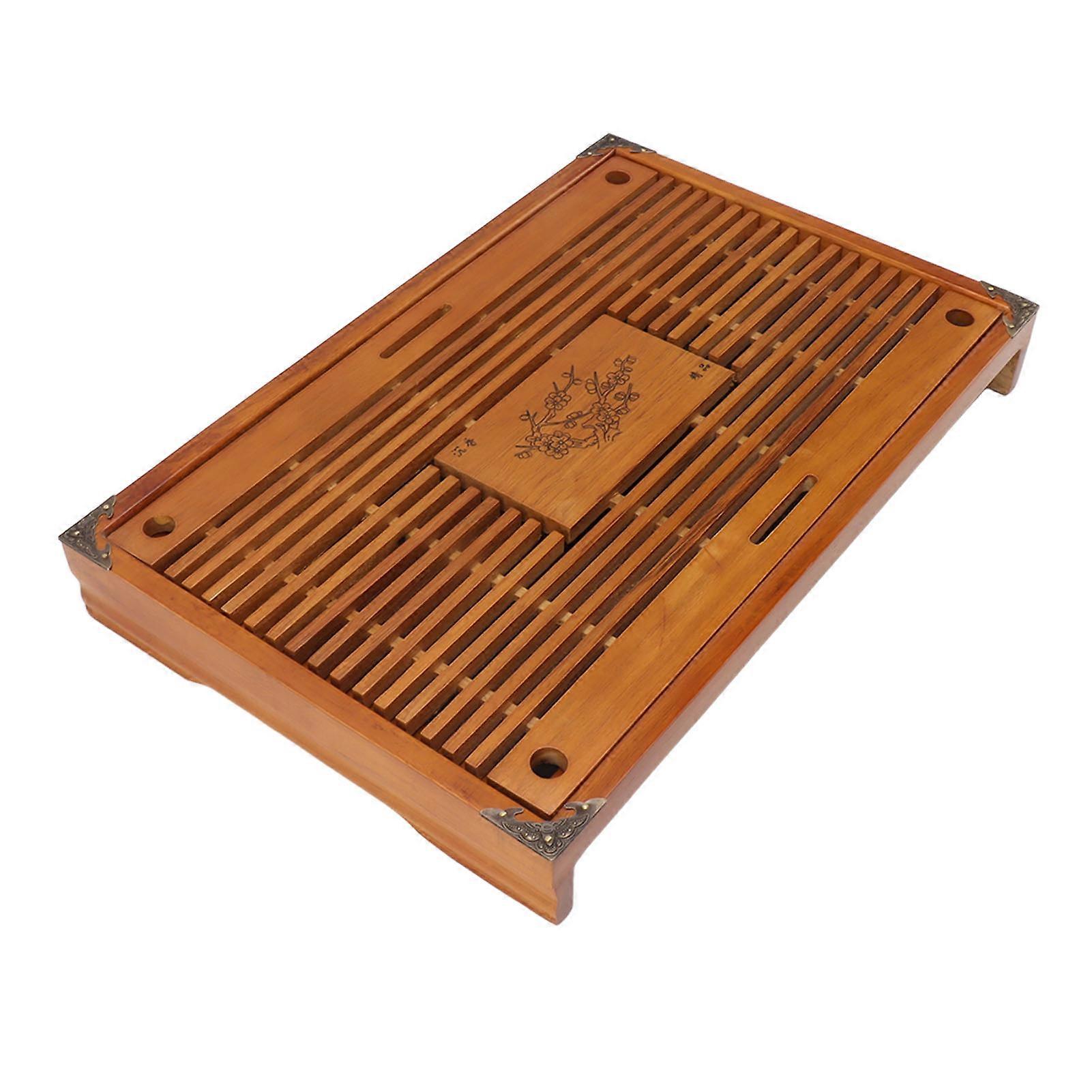 Vattenförvaring Tebricka med avloppsslang, Trä, 1375g, Typ C