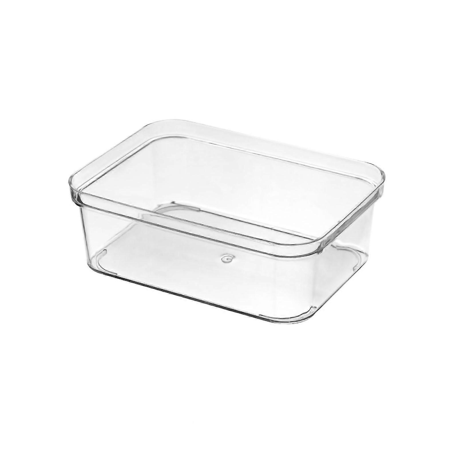 Drawer Storage Trays Durable Transparent Plastic Drawer Storage  Medium Square Box