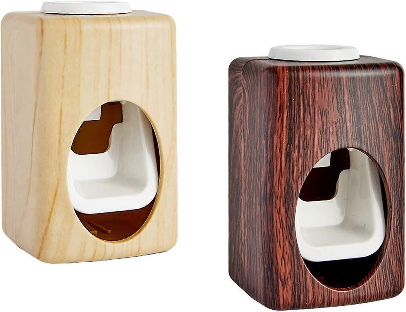 Self-Adhesive Toothpaste Dispenser Wall Mounted Toothpaste Squeezer Automatic Toothpaste Dispenser (2 Pieces)