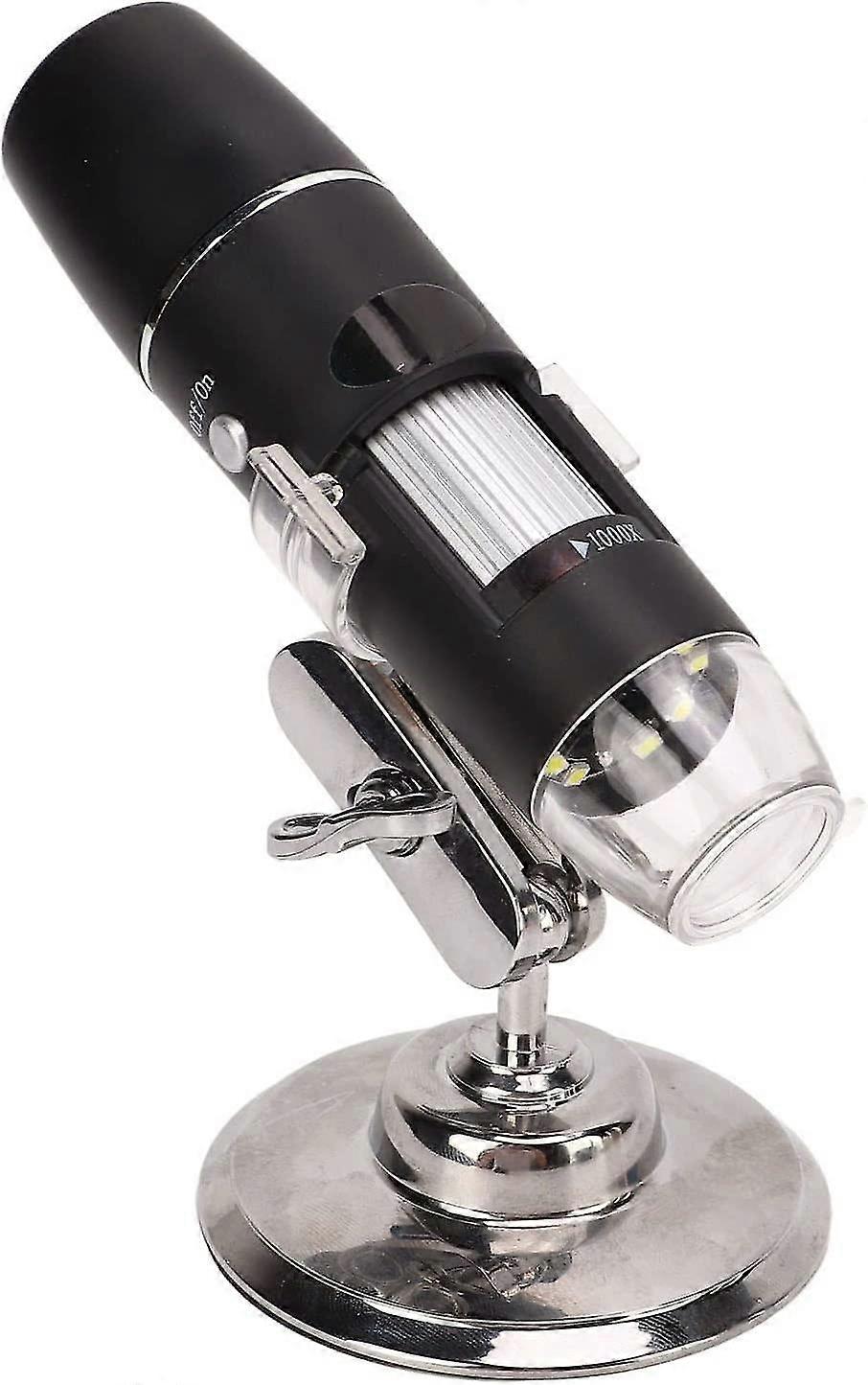 Digital Microscope Magnification Electron Microscope Hd Real Time Handheld Microscope (black) (1pcs)