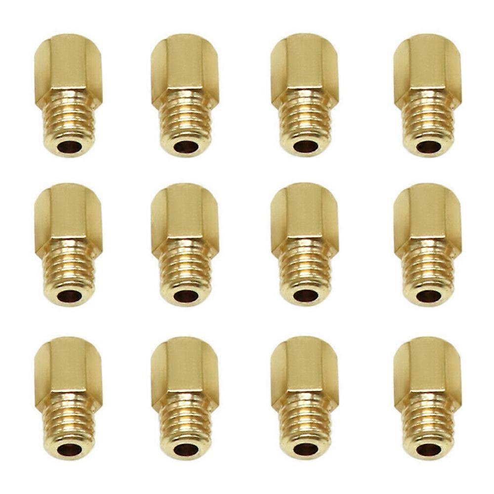 12Pcs Motorcycle Carburetor Main Jet Carburettor Main Nozzle Gauge Nozzle for Mikuni VM TM Carb 90-