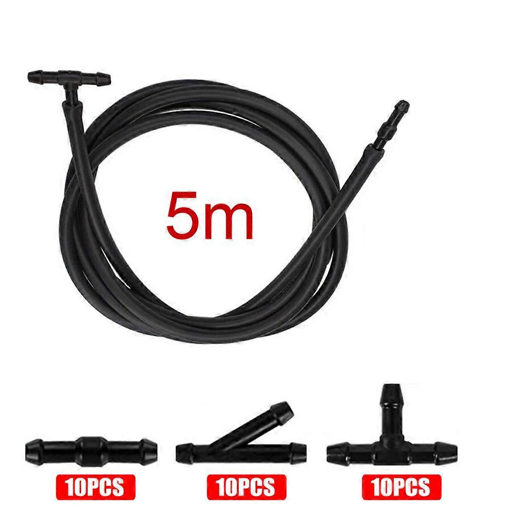 5m Windshield Wiper Tube T/y/i Type Splitter Windshield Washer Hose Connector Automotive Car Wiper Blade Pipe Windshield Jet