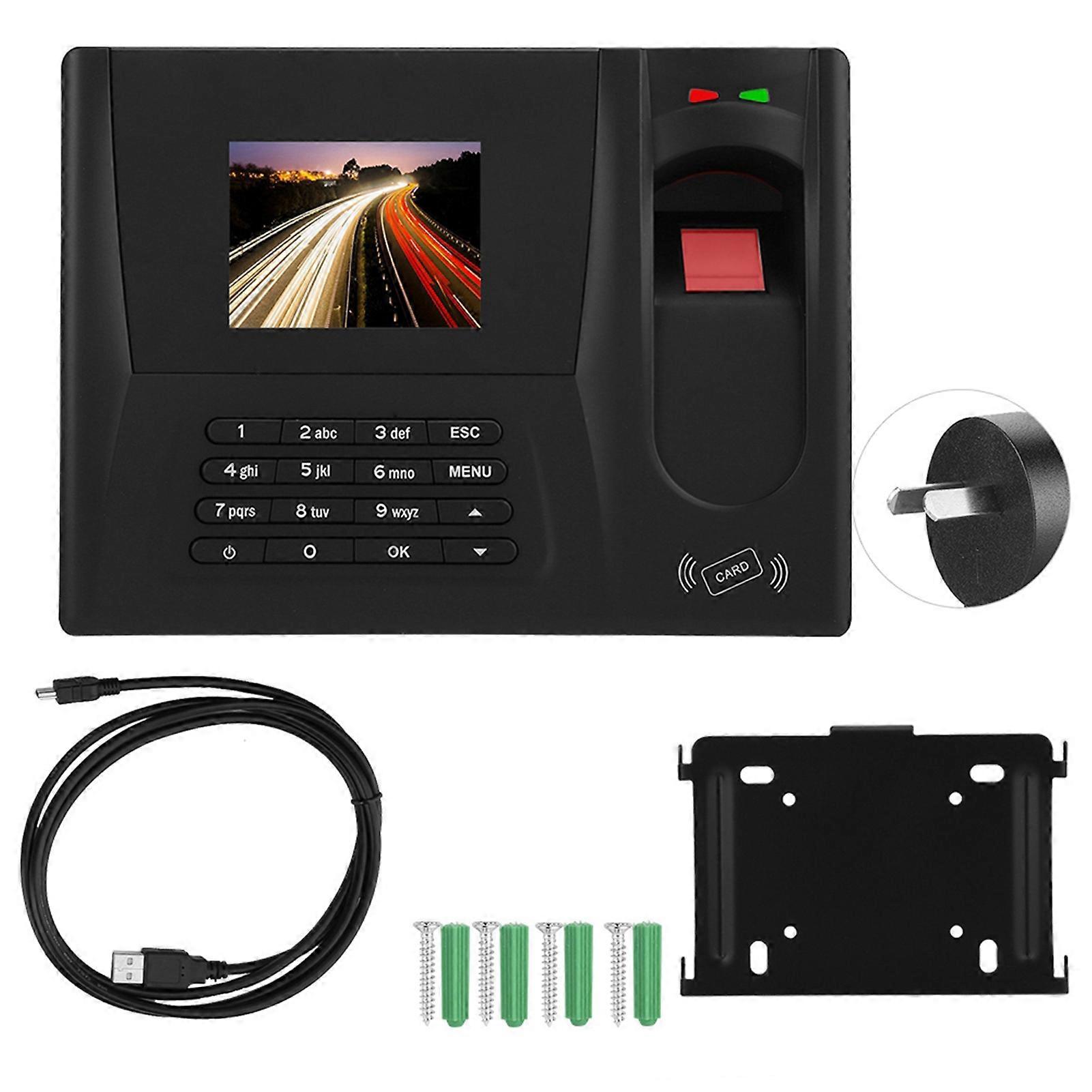 Zdc20 2.8in Tft Tcp/ip Fingerprint Password Card Reader Time Attendance Machine (au 100-240v  )